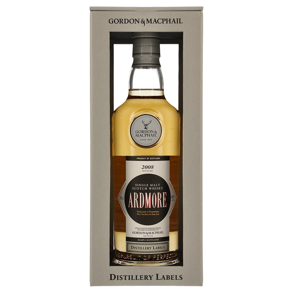 A bottle of G&M Distillery Labels Ardmore 2008 46% 700ml