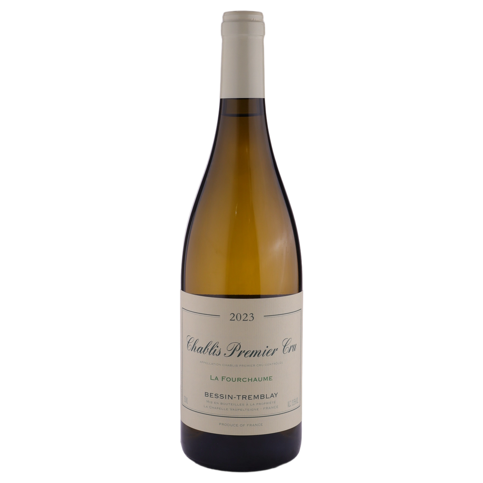A bottle of 2023 Bessin Tremblay Chablis 1er Cru Fourchaume 750ml White Wine