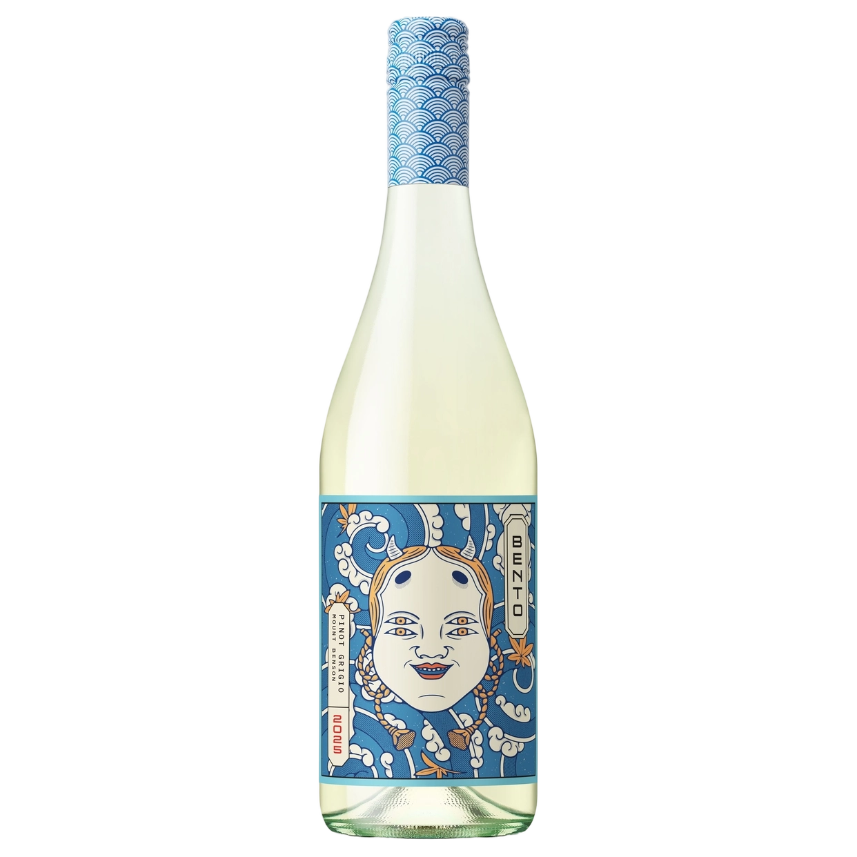 A bottle of 2025 Bento Mount Benson Pinot Grigio 750ml White Wine