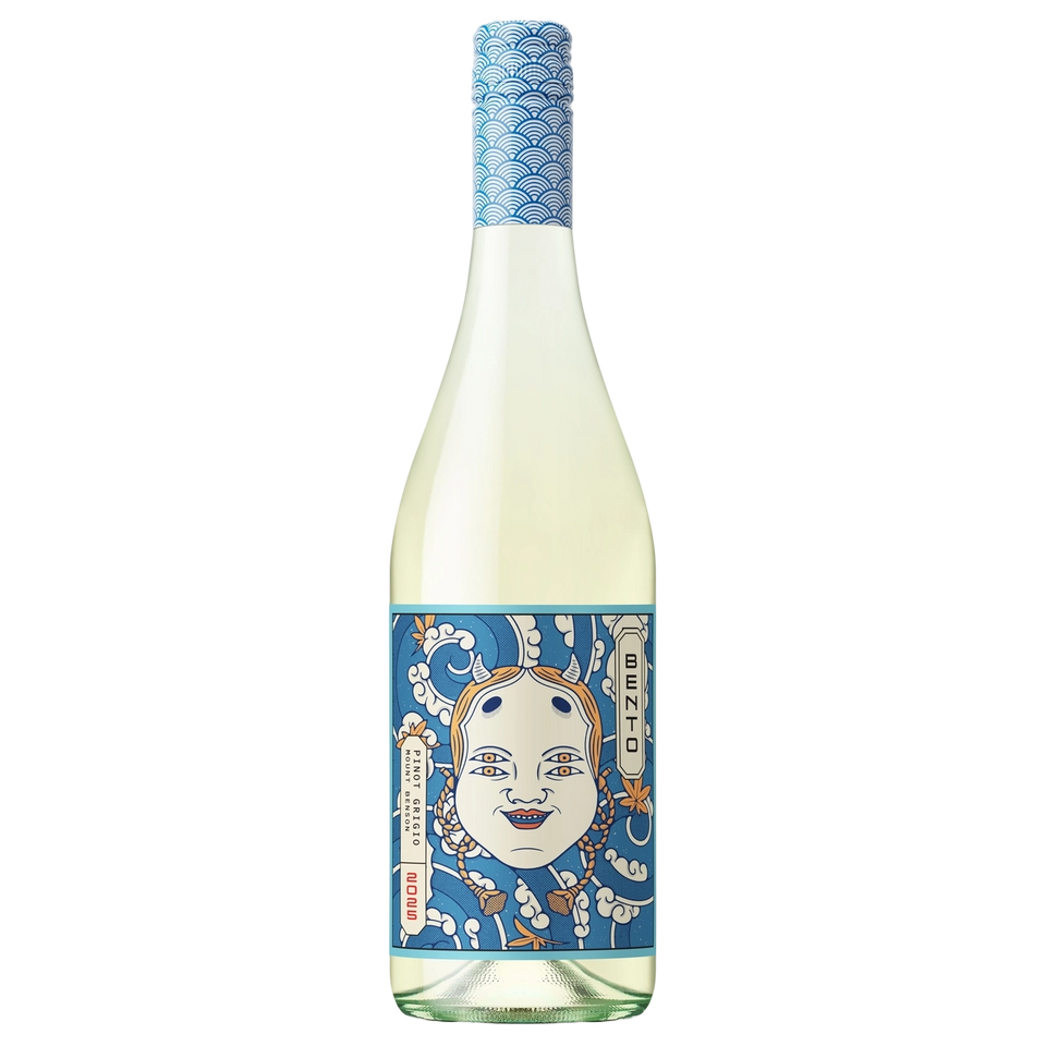 A bottle of 2025 Bento Mount Benson Pinot Grigio 750ml White Wine