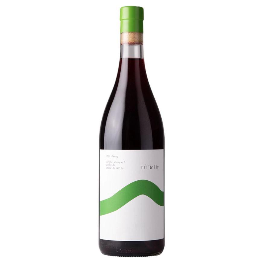A bottle of 2022 Hillbilly Adelaide Hills Gamay 750ml Red Wine