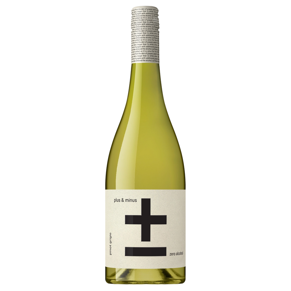 2025 Plus & Minus Non Alcoholic Pinot Grigio