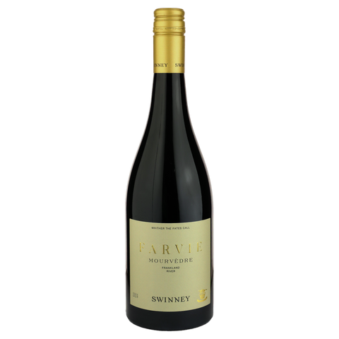 A bottle of Swinney Farvie Mourvedre 2024 750ml Red Wine