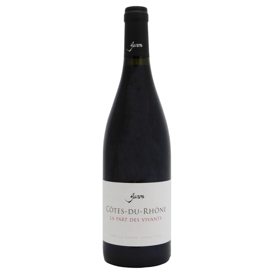 A bottle of Domaine Garon Cotes du Rhone ‘La Part des Vivants’ Red 2023 750ml Red Wine