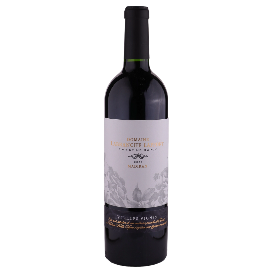 A bottle of 2021 Domaine Labranche Laffont Madiran Vieilles Vignes 750ml Red Wine