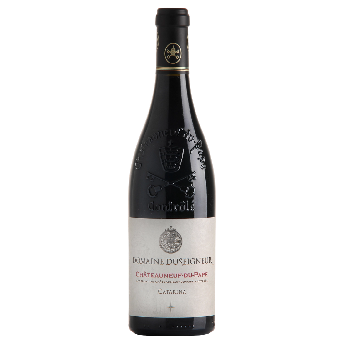 A bottle of Domaine Duseigneur Chateauneuf du Pape ‘Catarina' Red 2022 750ml Red Wine