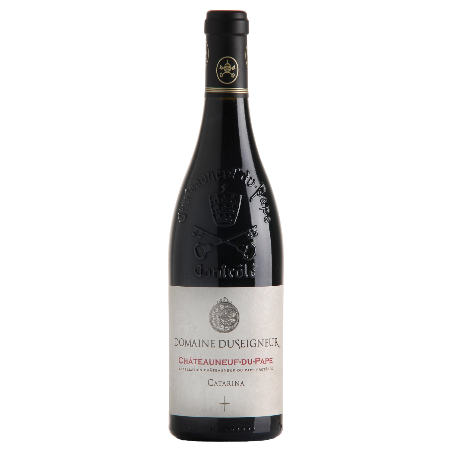 A bottle of Domaine Duseigneur Chateauneuf du Pape ‘Catarina' Red 2022 750ml Red Wine