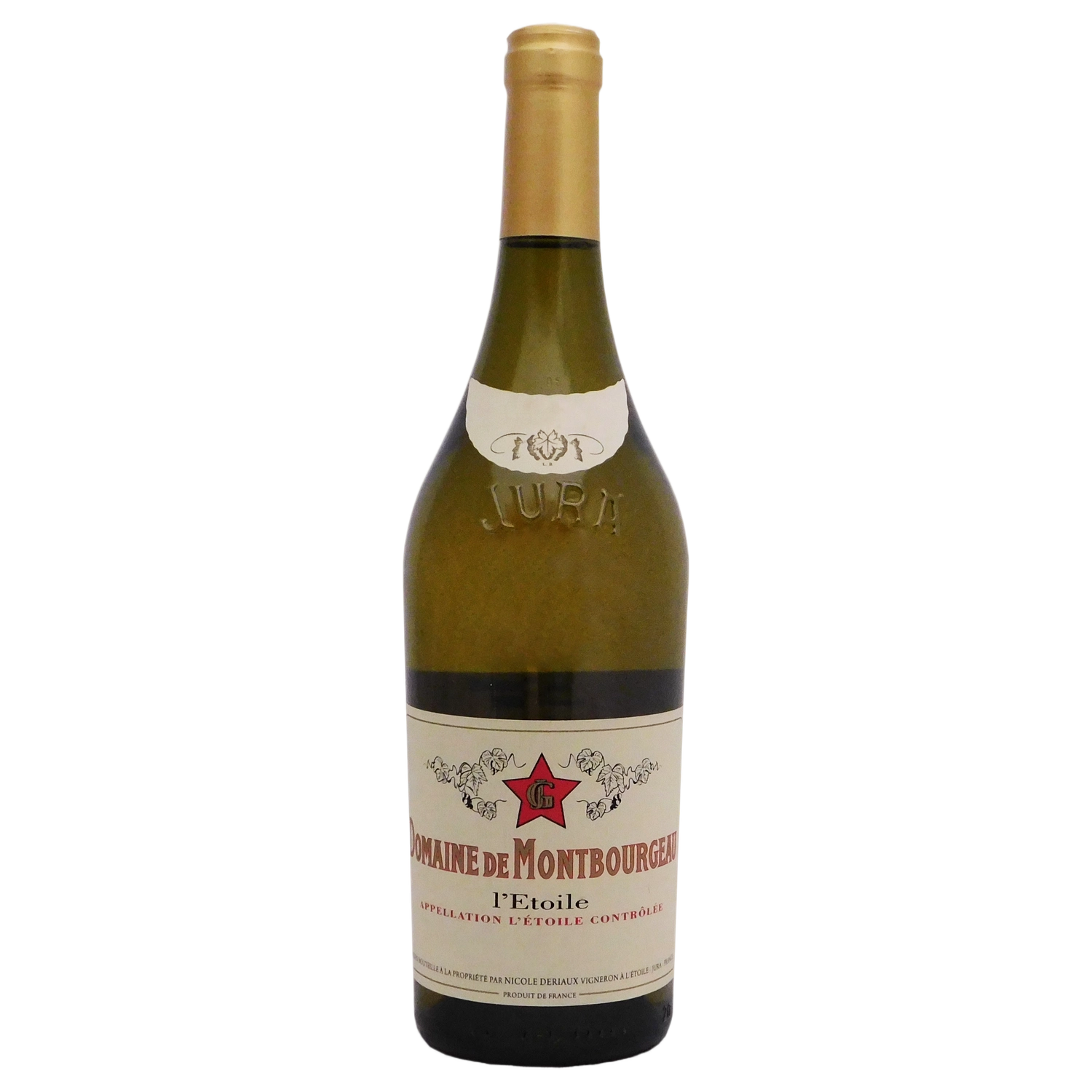A bottle of 2022 Domaine de Montbourgeau Jura L'Etoile Chardonnay 750ml White Wine