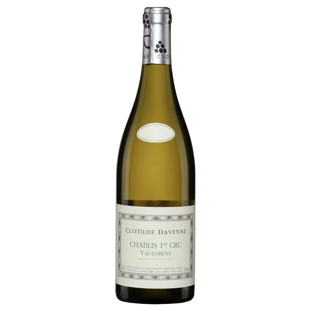 A bottle of 2023 Clotilde Davenne Chablis 1er Cru Vaucoupin white 750ml White Wine
