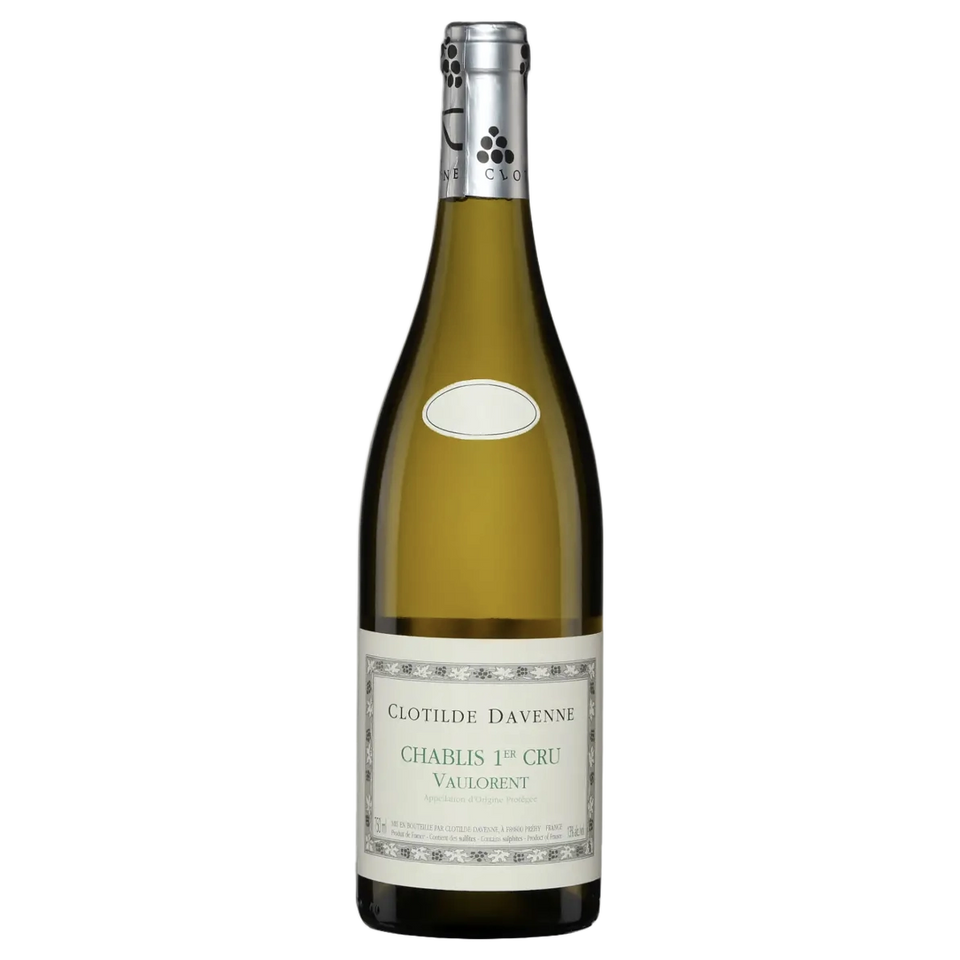 A bottle of 2023 Clotilde Davenne Chablis 1er Cru Vaucoupin white 750ml White Wine