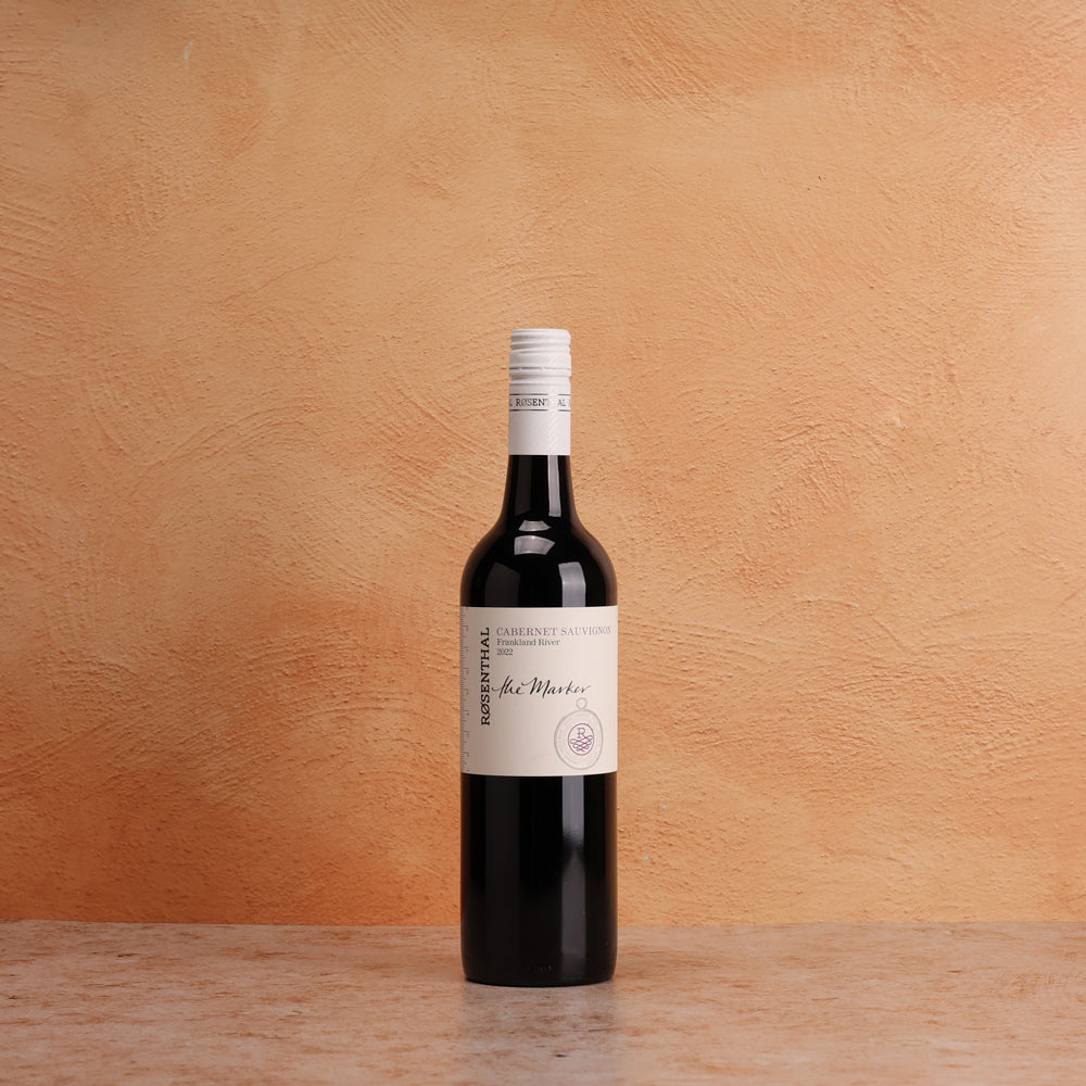 A bottle of Rosenthal the Marker Frankland River Cabernet Sauvignon 2022 (Best In Collective) 750ml Red Wine