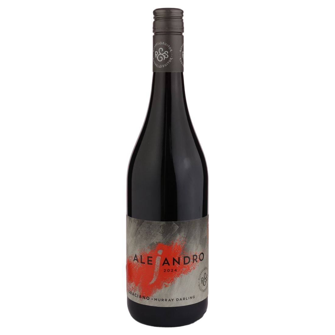 A bottle of Russell & Suitor Alejandro Graciano 2024 (Mystery) 750ml Red Wine