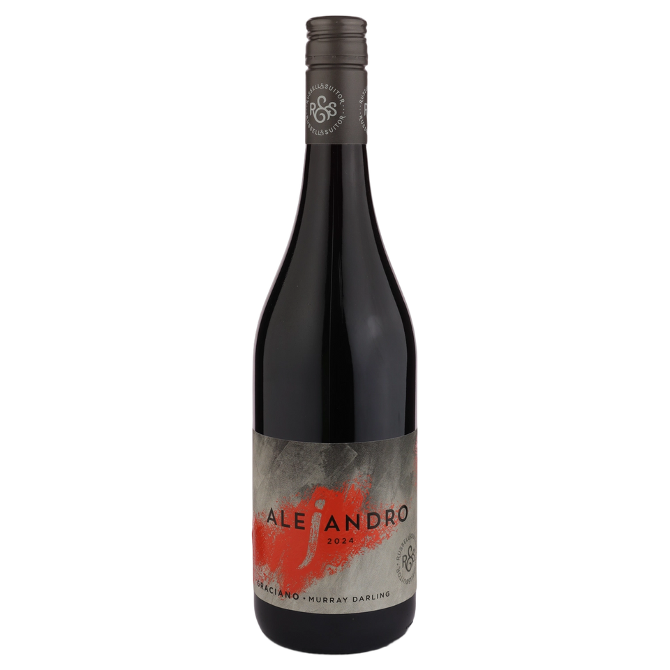 A bottle of Russell & Suitor Alejandro Graciano 2024 (Mystery) 750ml Red Wine