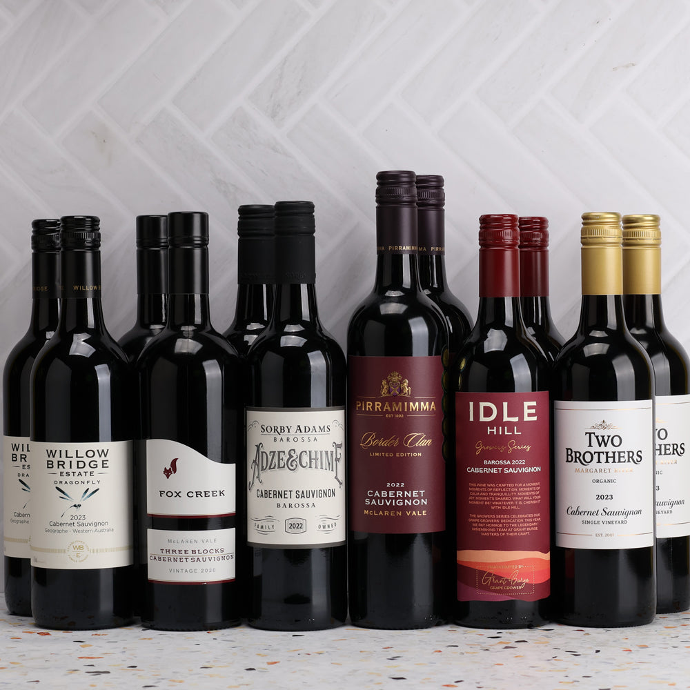 A collection of Classy Cabernet Dozen from The Wine Collective