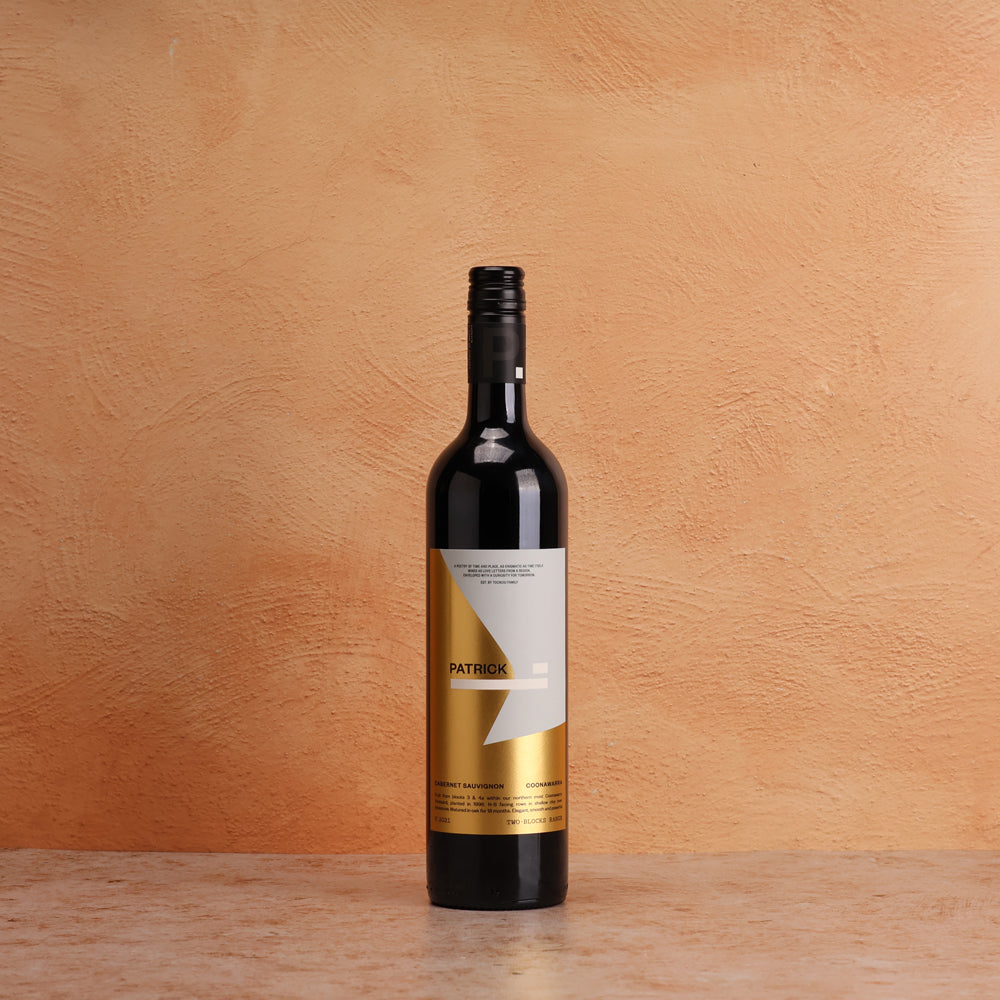 A bottle of Patrick of Coonawarra Two Blocks Cabernet Sauvignon 2021 750ml Red Wine