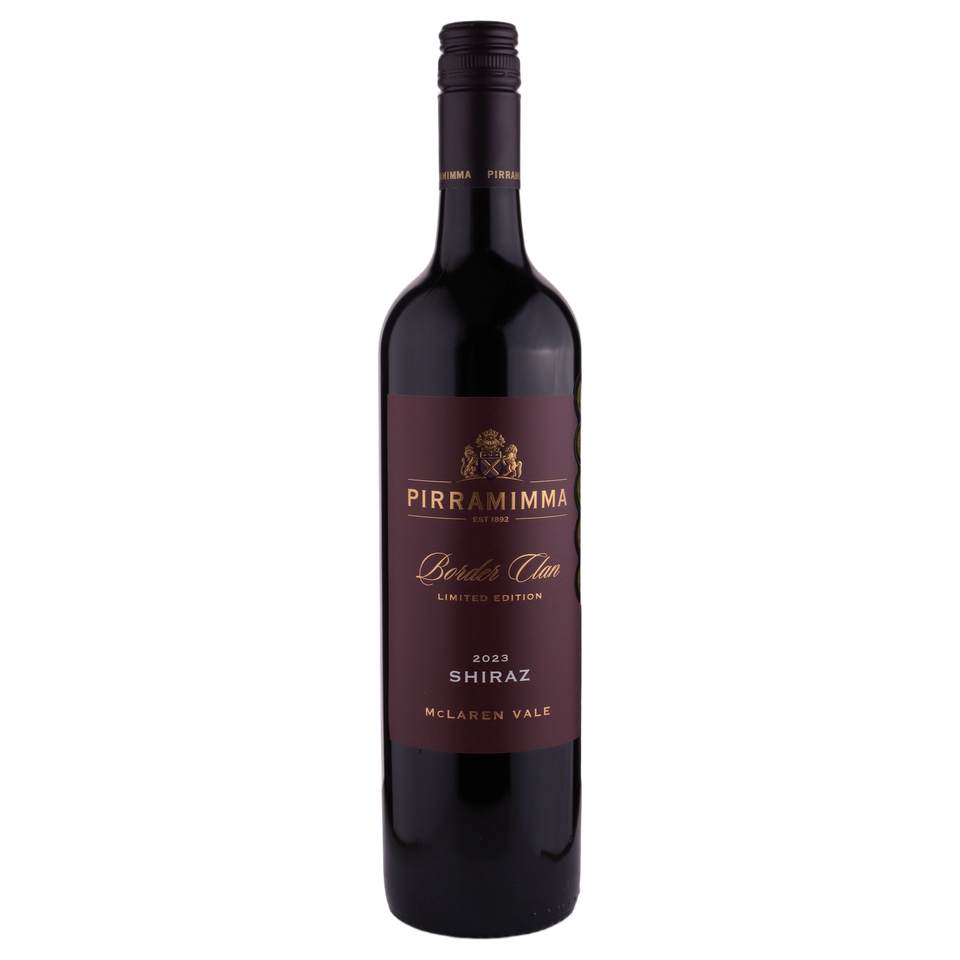 A bottle of Pirramimma 'Border Clan' McLaren Vale  Shiraz 2023 750ml Red Wine