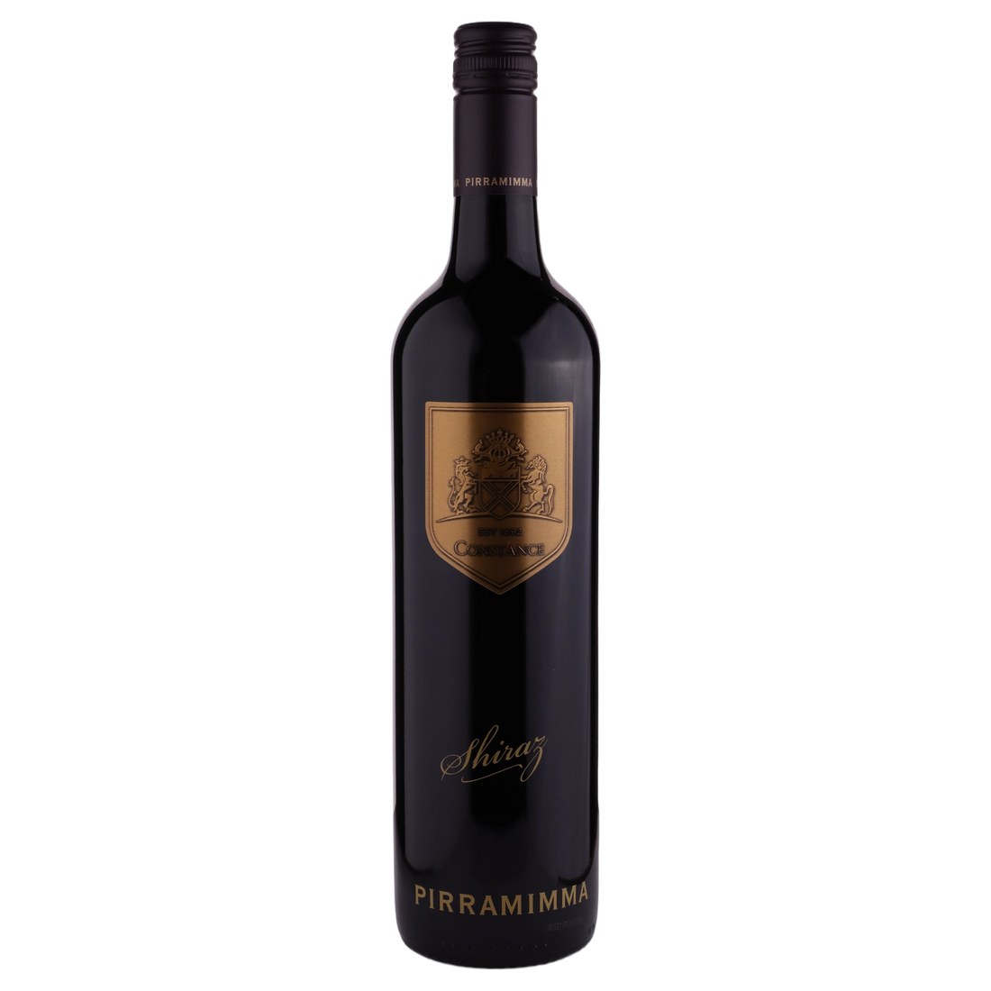 A bottle of 2022 Pirramimma 'Constance' McLaren Shiraz 750ml Red Wine