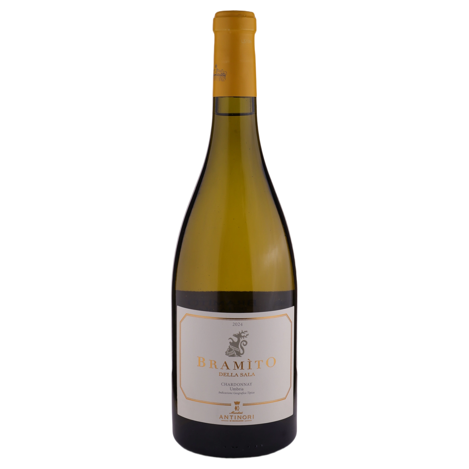 A bottle of 2024 Castello della Sala Bramìto della Sala Chardonnay 750ml White Wine