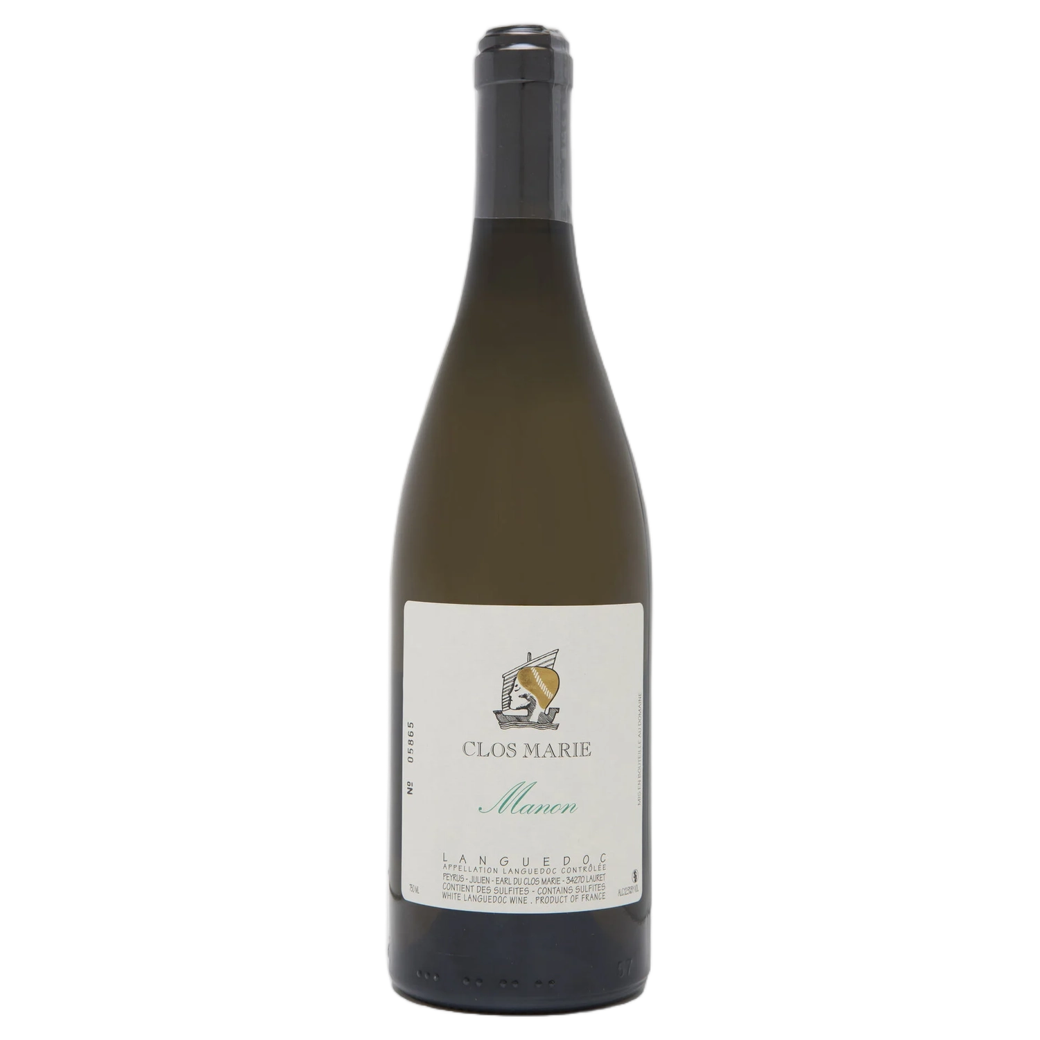 A bottle of 2023 Clos Marie Languedoc 'Manon' White 750ml White Wine