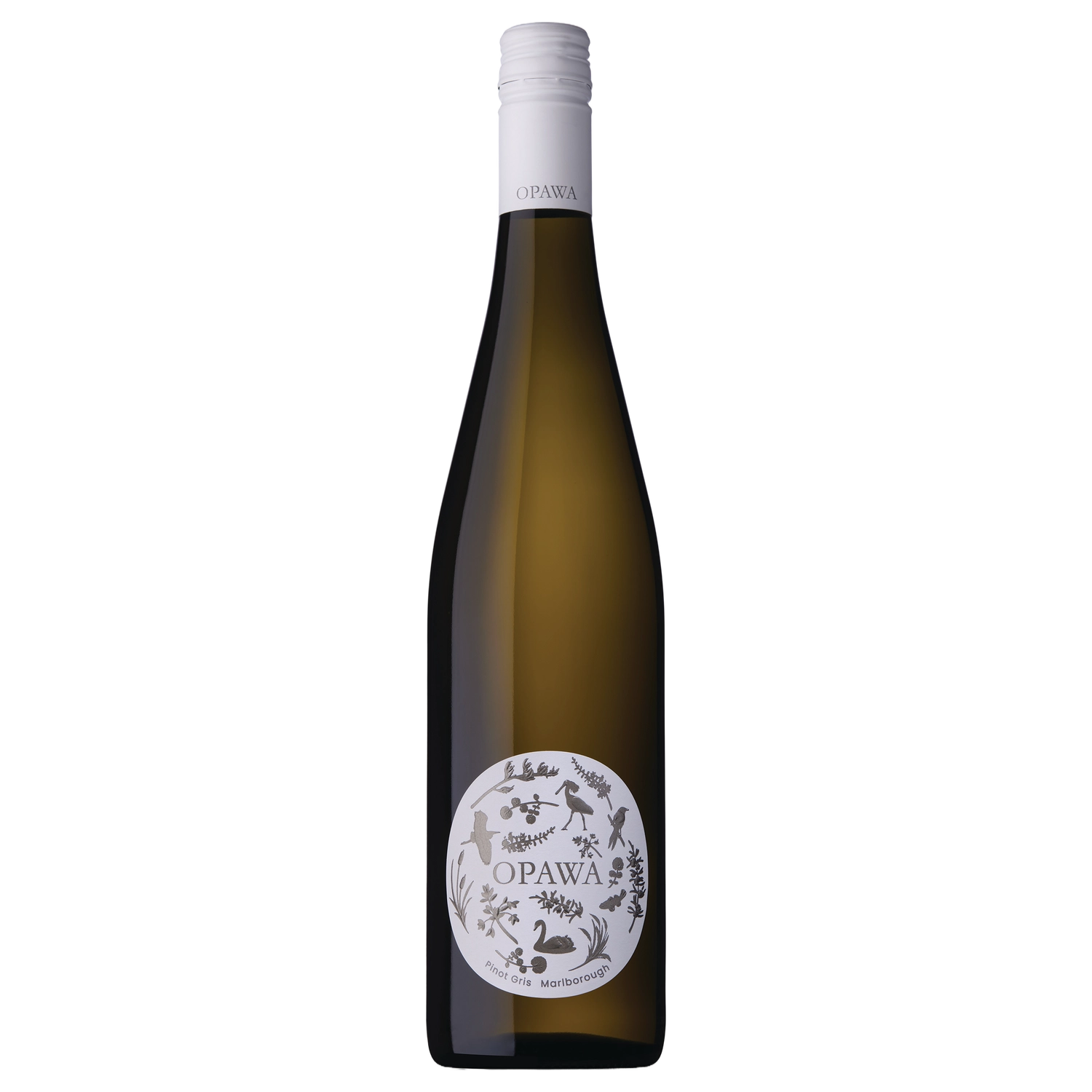 A bottle of 2025 Opawa Pinot Gris Australia 750ml White Wine