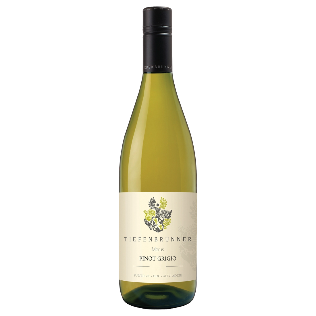 A bottle of 2024 Tiefenbrunner Merus Pinot Grigio DOC 750ml White Wine