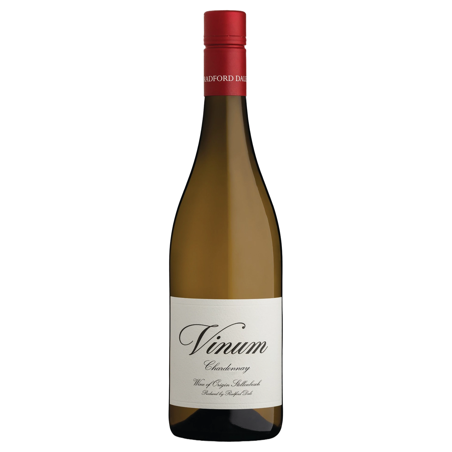 A bottle of 2023 Radford Dale Vinum Stellenbosch Chardonnay 750ml White Wine