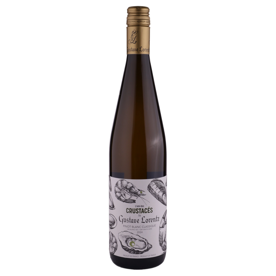 A bottle of 2024 Gustave Lorentz L'Ami des Crustaces Pinot Blanc Classique 750ml White Wine