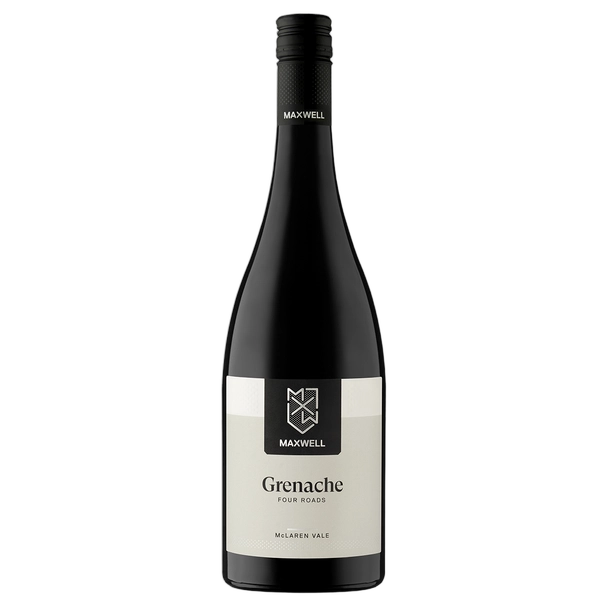A bottle of 2024 Maxwell Four Roads Old Vine Grenache 750ml Red Wine