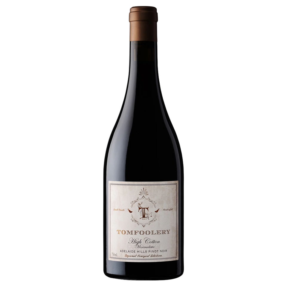 A bottle of 2024 Tomfoolery High Cotton Pinot Noir 750ml Red Wine