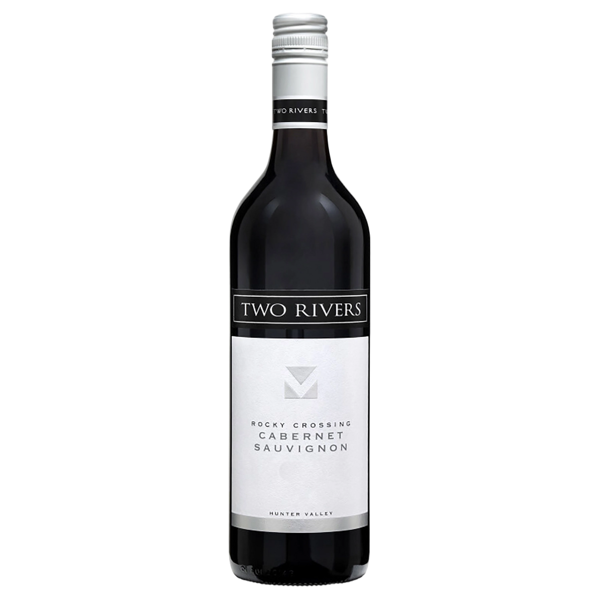 A bottle of 2024 Two Rivers Rocky Crossing Cabernet Sauvignon 750ml Red Wine
