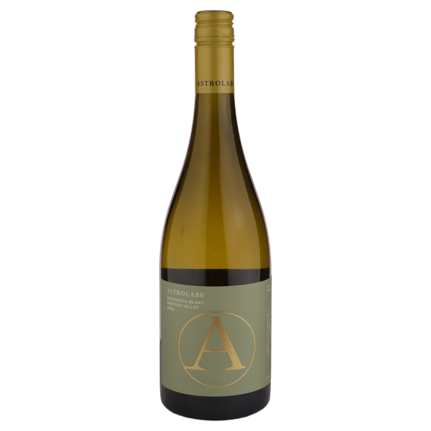 A bottle of 2025 Astrolabe Awatere Valley Sauvignon Blanc 750ml White Wine