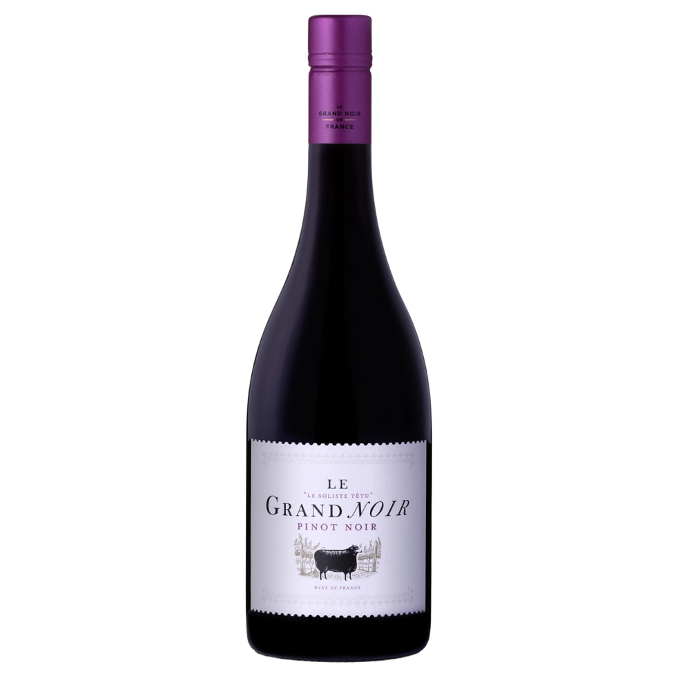 A bottle of 2024 Le Grand Noir Pinot Noir 750ml Red Wine