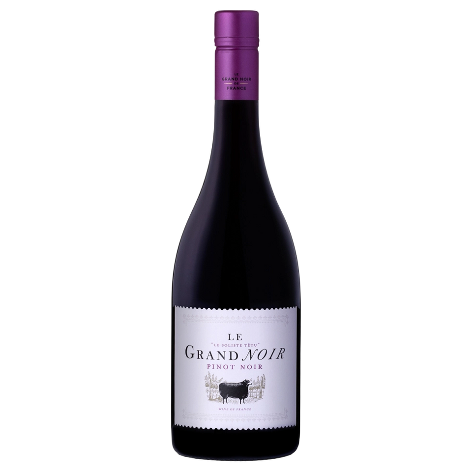 A bottle of 2024 Le Grand Noir Pinot Noir 750ml Red Wine