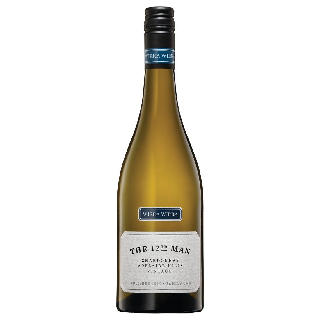 A bottle of 2025 Wirra Wirra The 12th Man Chardonnay 750ml White Wine