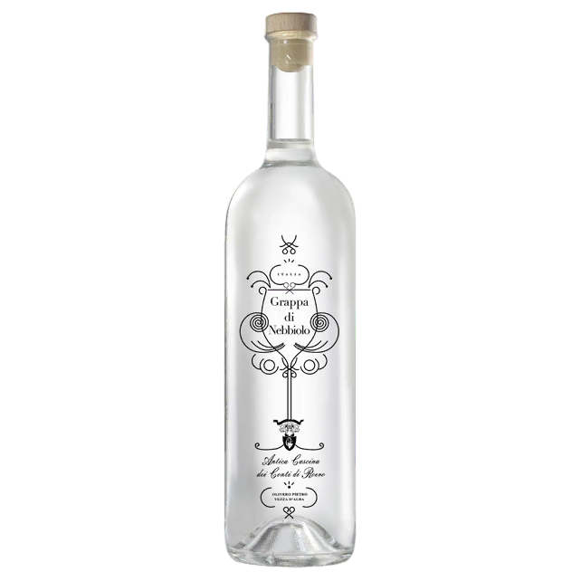 A bottle of Antica Cascina Conti Di Roero Grappa Di Nebbiolo 700ml Red Wine