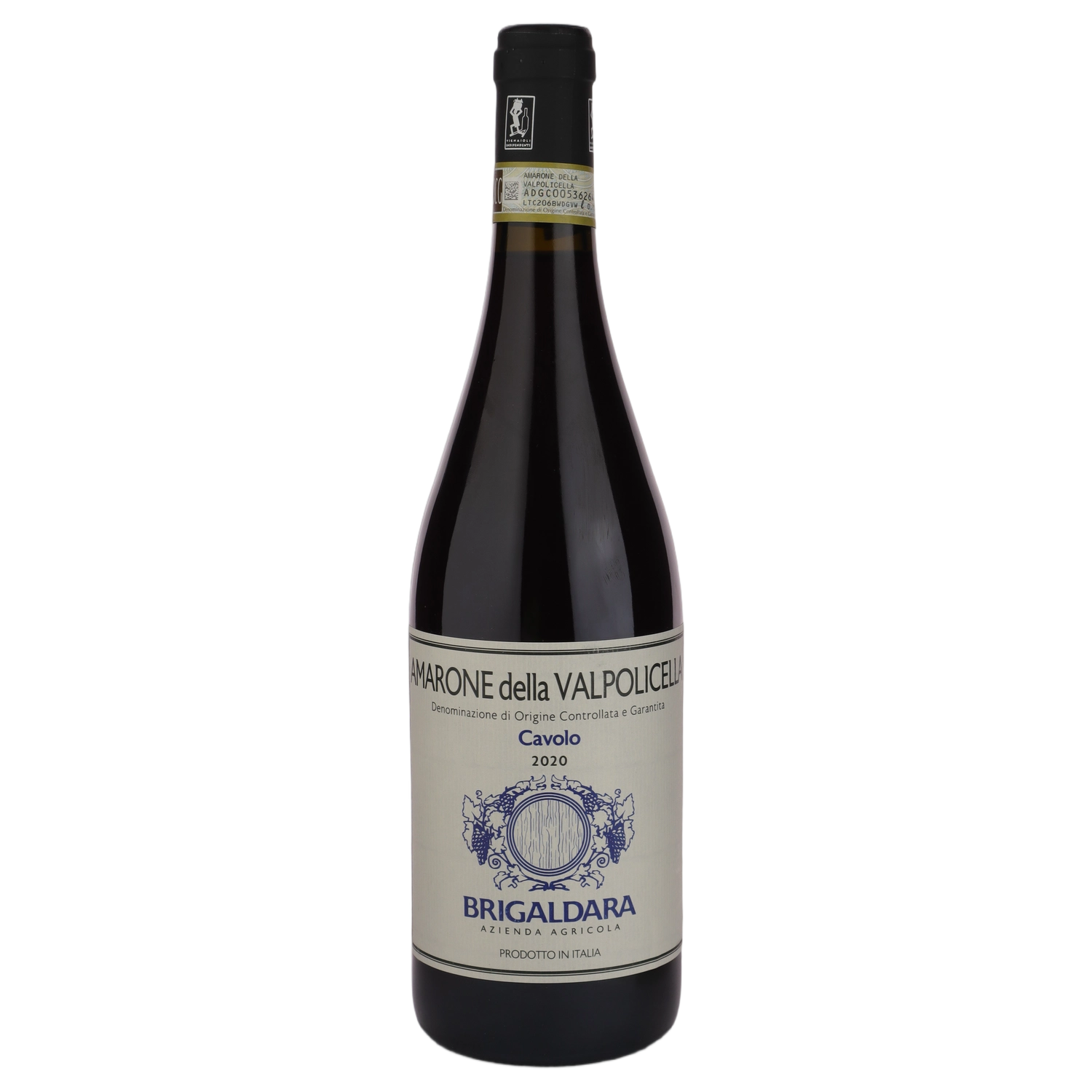 A bottle of 2020 Brigaldara Amarone Della Valpolicella Vigna Cavolo DOCG 750ml Red Wine