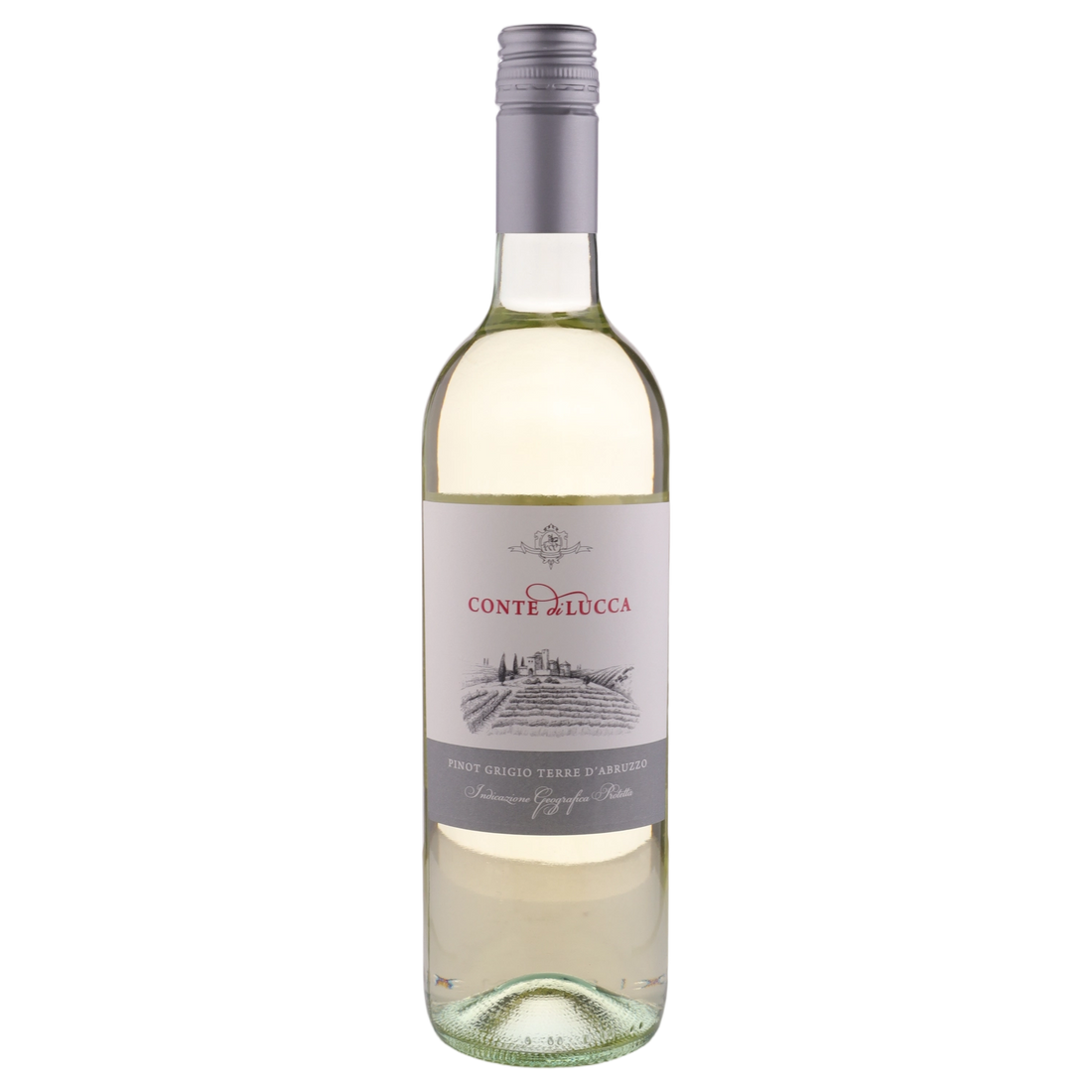 A bottle of 2024 Conte Di Lucca Pinot Grigio IGP 750ml White Wine