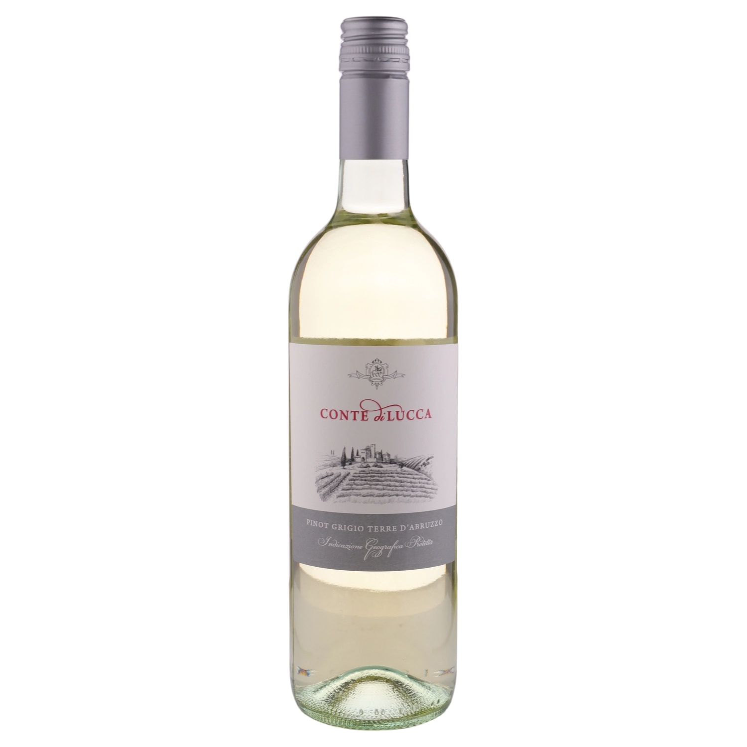 A bottle of 2024 Conte Di Lucca Pinot Grigio IGP 750ml White Wine