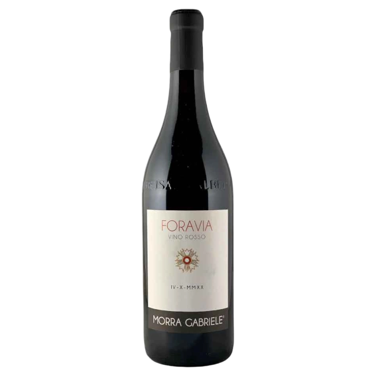 A bottle of 2023 Morra Gabriele Nebbiolo Langhe Foravia DOC 750ml Red Wine