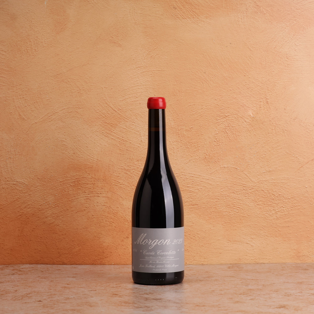 A bottle of 2023 Jean Foillard Morgon Corcelette 750ml Red Wine