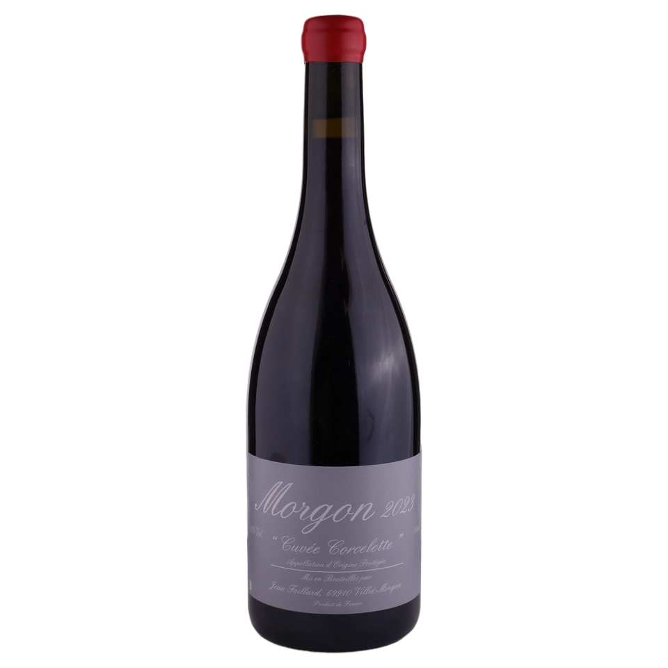 A bottle of 2023 Jean Foillard Morgon Corcelette 750ml Red Wine