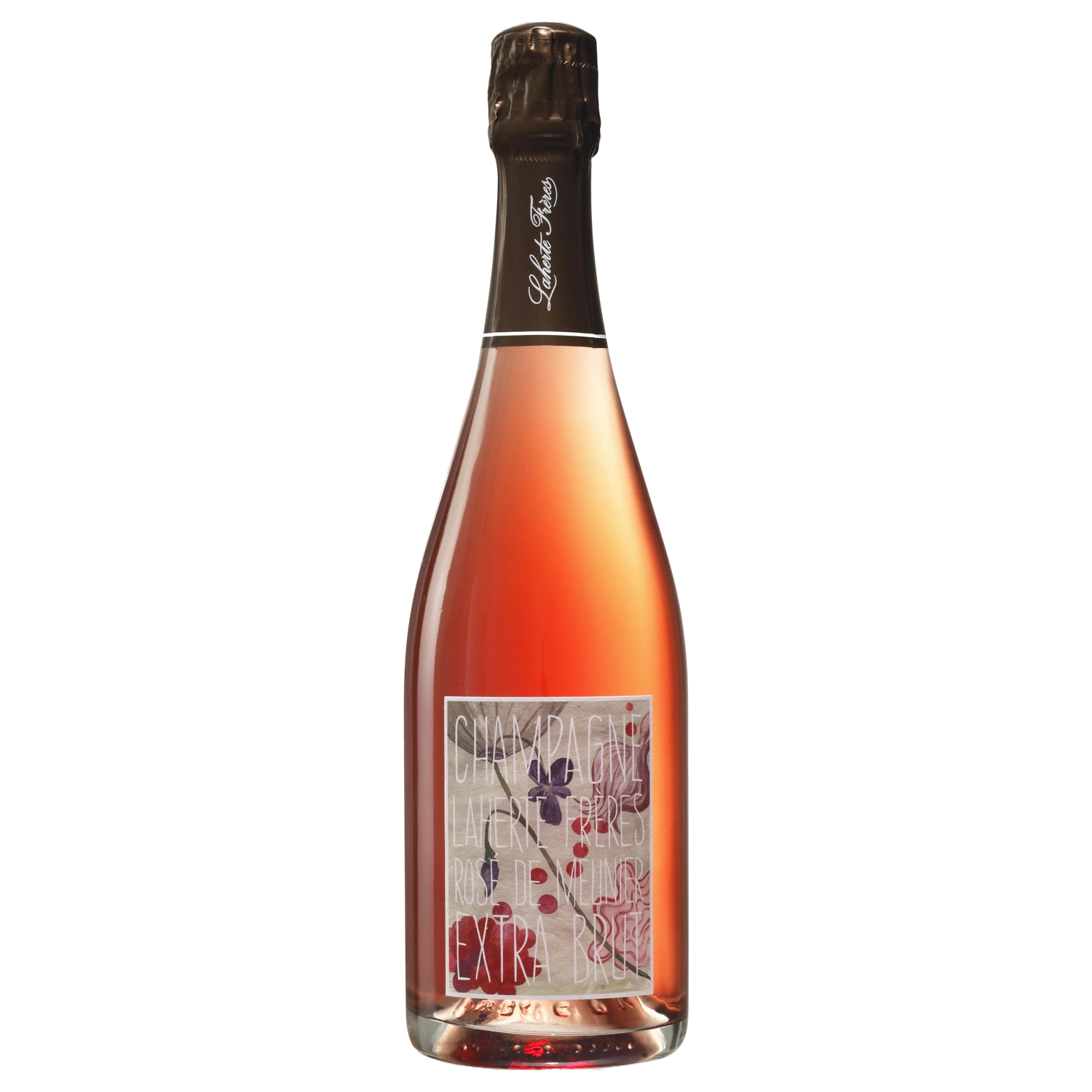 A bottle of NV Champagne Laherte Frères Rosé de Meunier (Base 23 Disg. Oct 2025) 750ml Sparkling Wine