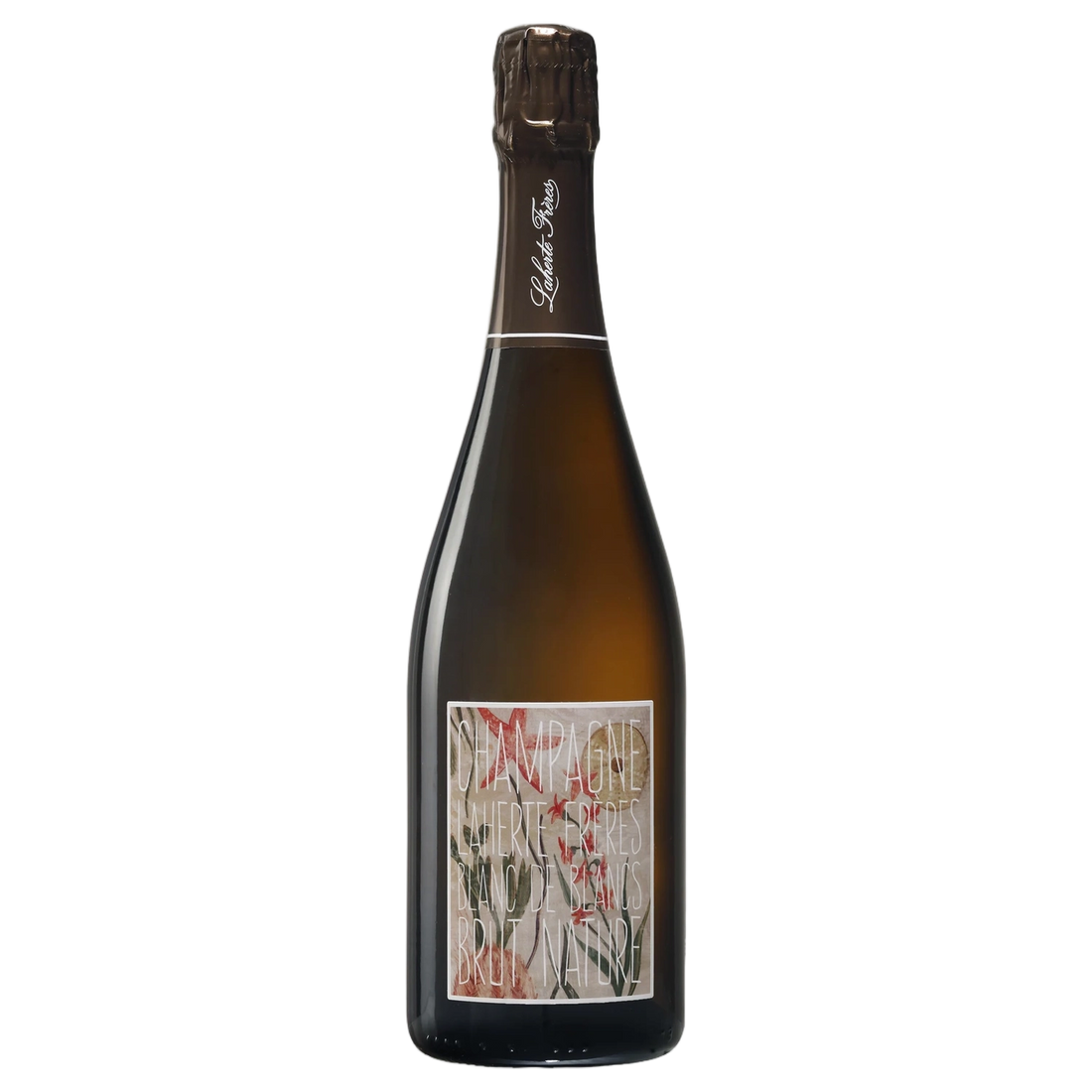 A bottle of NV Champagne Laherte Frères Blanc de Noirs Brut Nature (Base 23 Disg. Apr 2025) 750ml Sparkling Wine