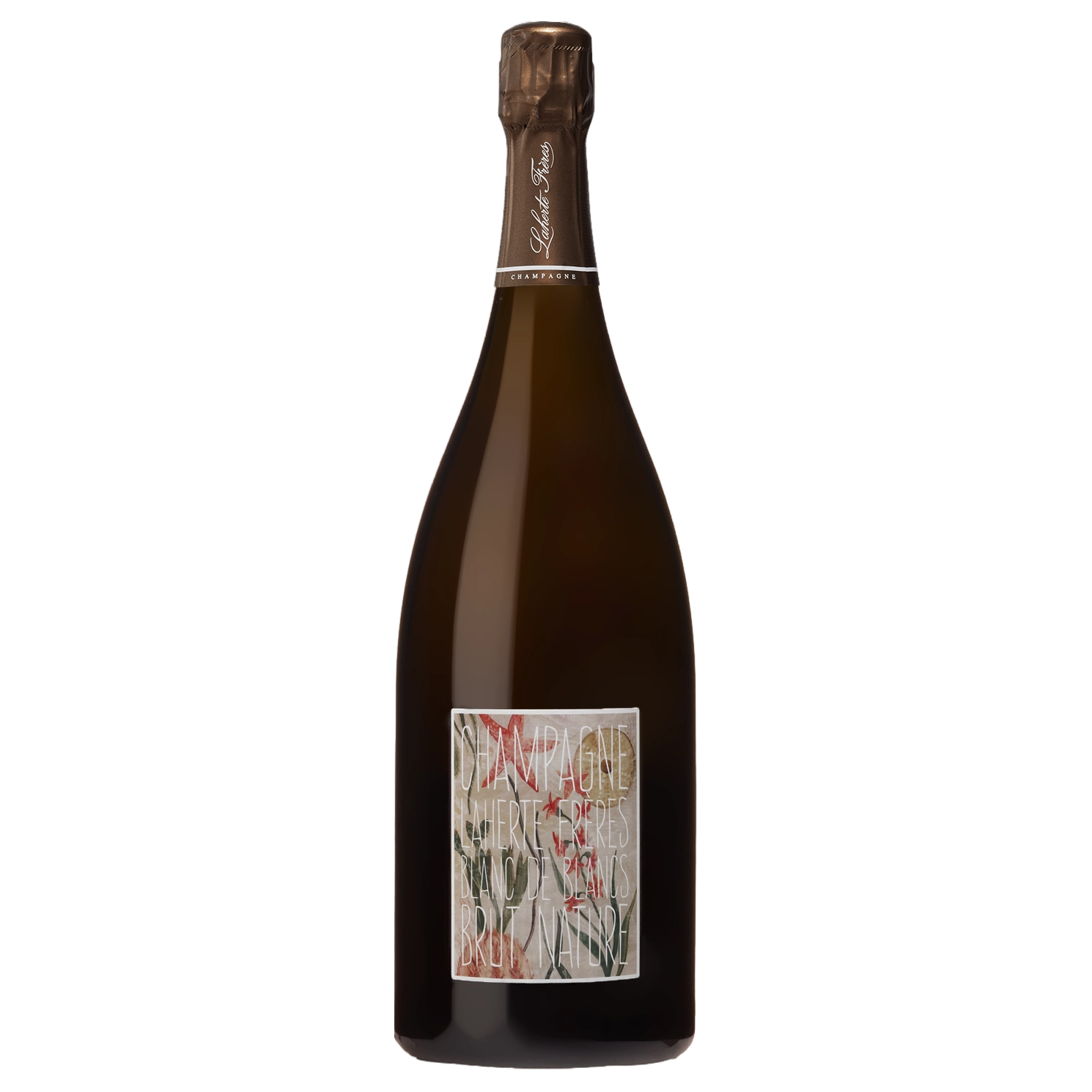 A bottle of NV Champagne Laherte Frères Blanc de Blancs Brut Nature (Base 22 Disg. Oct 2025) () 1500ml Sparkling Wine