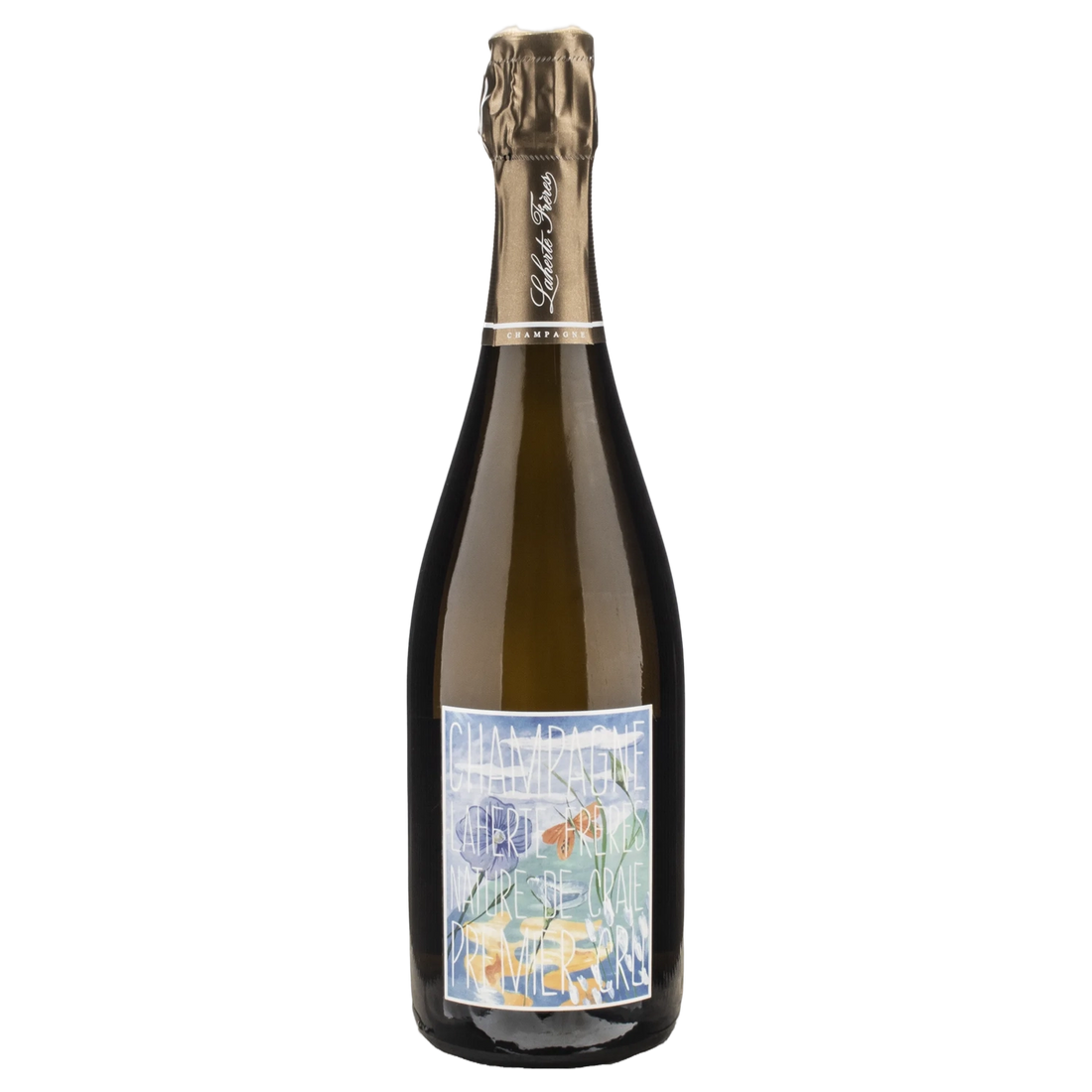 A bottle of NV Champagne Laherte Frères 1er Cru Nature de Craie (Base TBC Disg. Mar 2025) 750ml Sparkling Wine