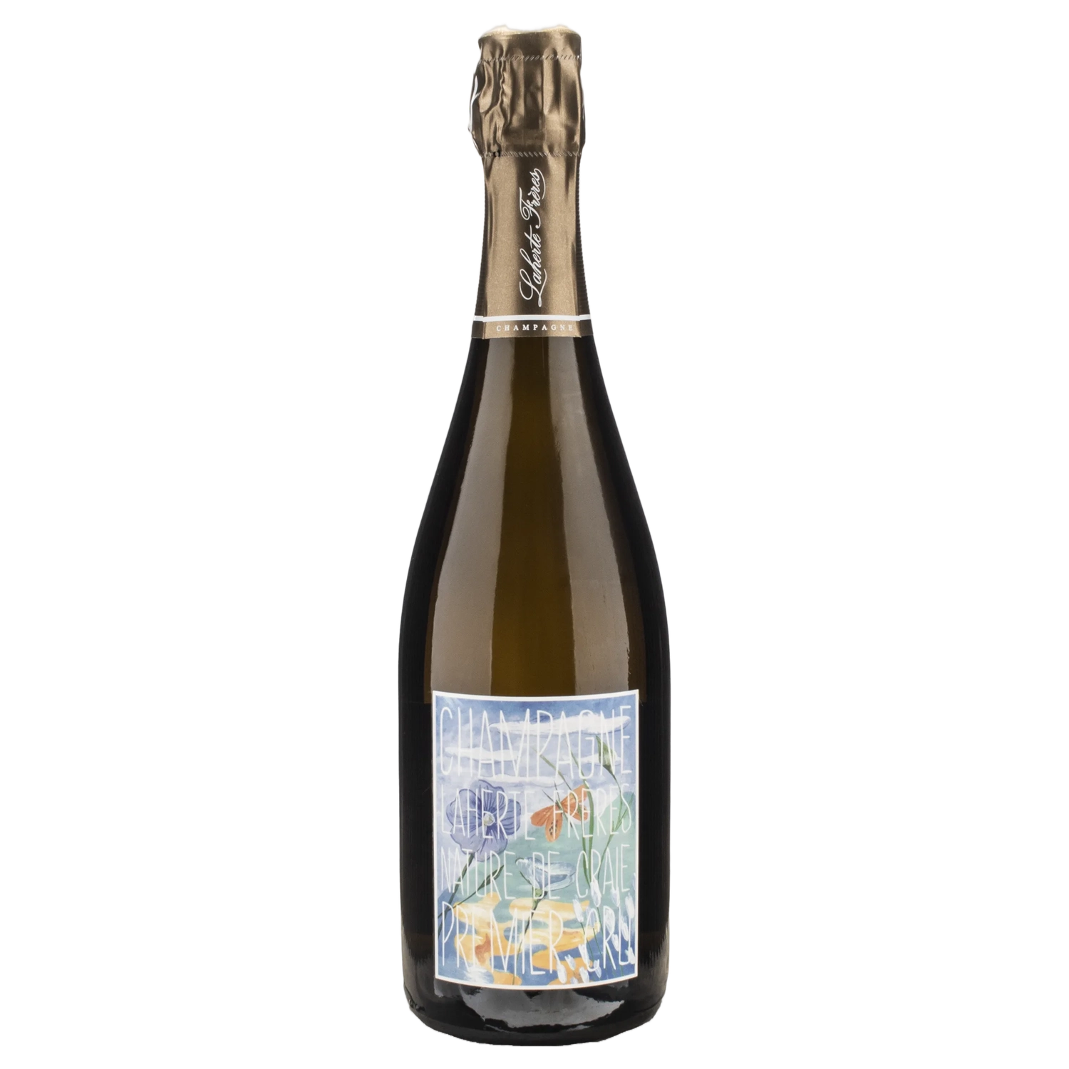 A bottle of NV Champagne Laherte Frères 1er Cru Nature de Craie (Base TBC Disg. Mar 2025) 750ml Sparkling Wine