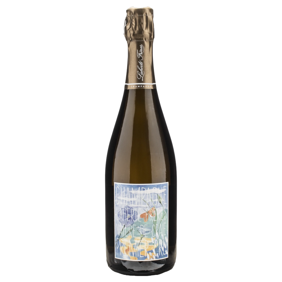 A bottle of NV Champagne Laherte Frères 1er Cru Nature de Craie (Base TBC Disg. Mar 2025) 750ml Sparkling Wine