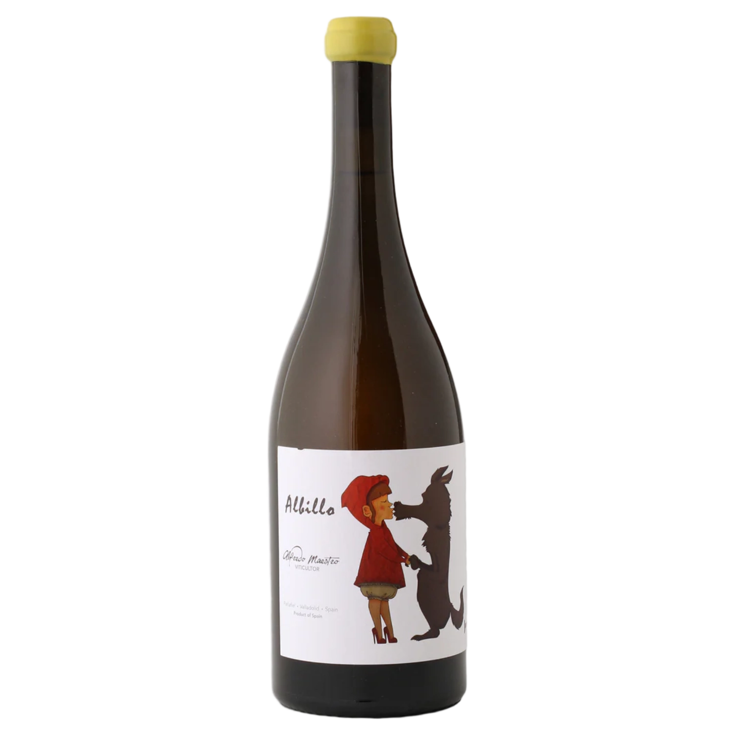 A bottle of 2023 Alfredo Maestro Tejero Lovamor Albillo 750ml White Wine