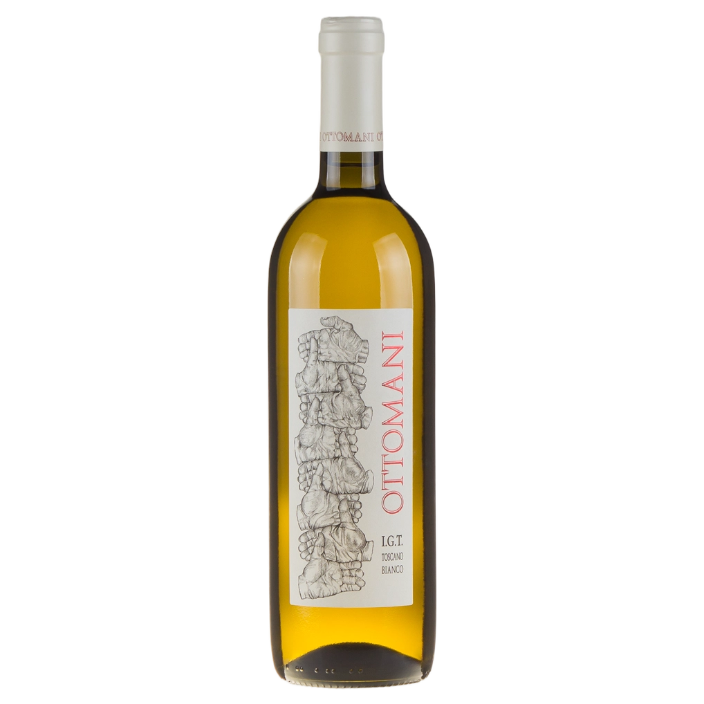 A bottle of 2024 Ottomani Bianco Toscana IGT 750ml White Wine