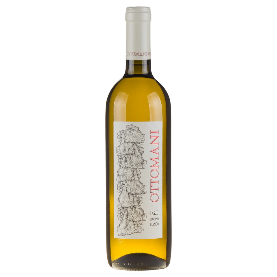 A bottle of 2024 Ottomani Bianco Toscana IGT 750ml White Wine